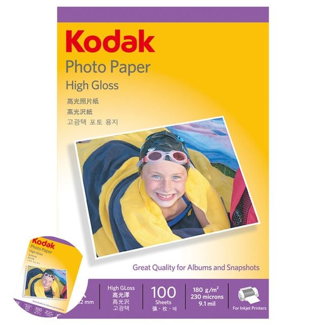 인화용지 잉크젯용지 포토용지 고광택 사진용지 4x6 180g 100매 5740 306 잉크젯 프린터 전용