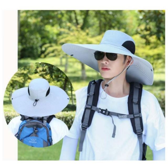 남성 챙모자 아웃도어 햇빛가리개 등산 캠핑 사파리 남자모자