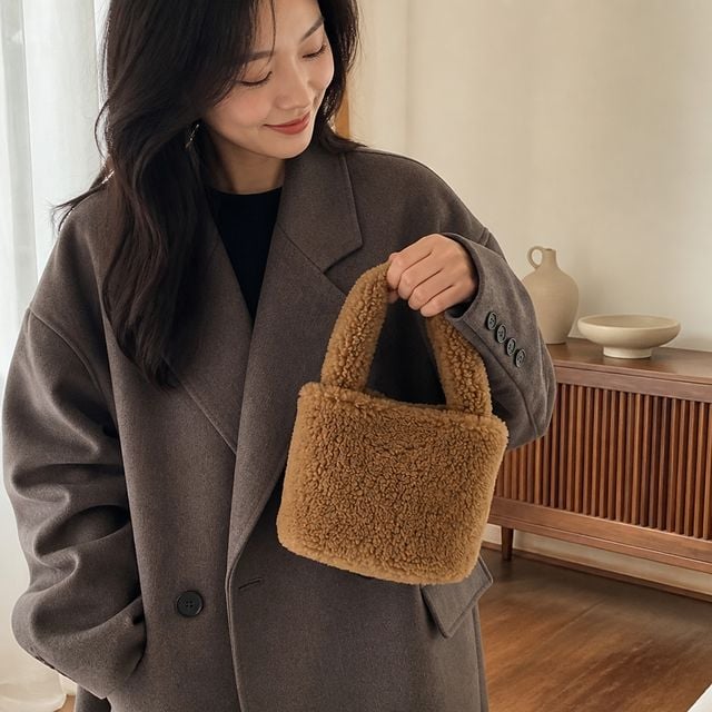 뽀글이 가방 4컬러 겨울 토트백 데일리 핸드백 숄더백