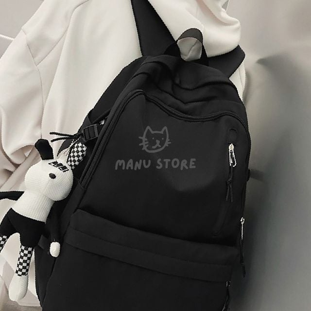 대학생남자백팩 여행용백팩 캐주얼 백팩 블랙