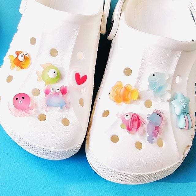 신발악세서리 참세트 바다속친구들 10pcs 신발꾸미기