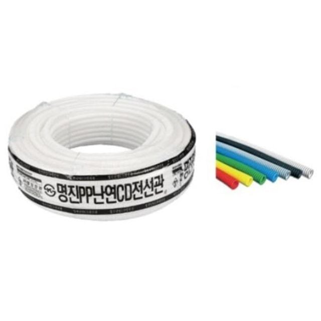 146307 CD파이프 난연PP 흑색 16mm