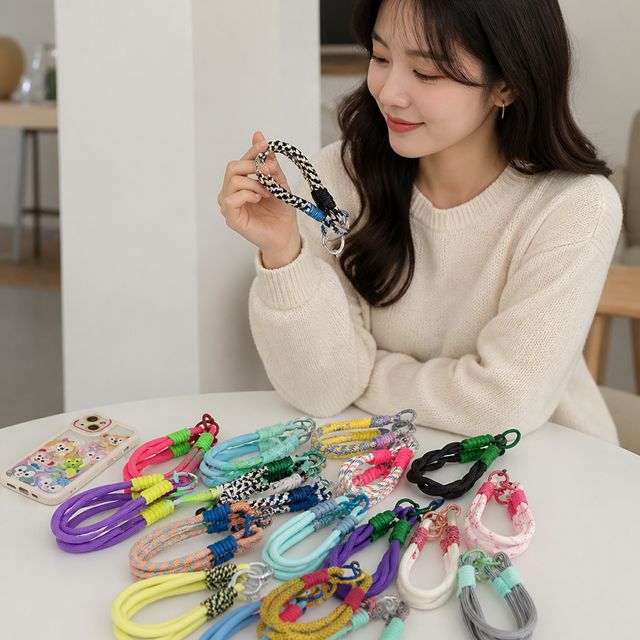 로프 가방 백참 열쇠고리 핸드메이드 악세서리 10CM 20CM - 이미지 1