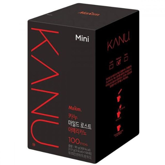 맥심 카누 마일드로스트 커피 블랙커피 대용량 카누라이트미니 다크미니 0.9g 스틱