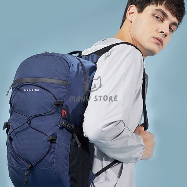 등산배낭가방 아웃도어 폴딩 백팩 블루