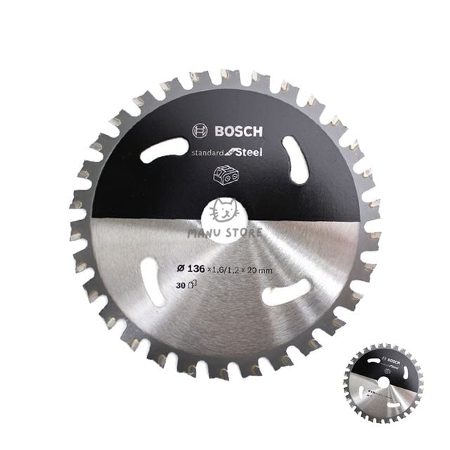 목공구 목재절단기 금속용 팁쏘 원형톱날 30날 136mm
