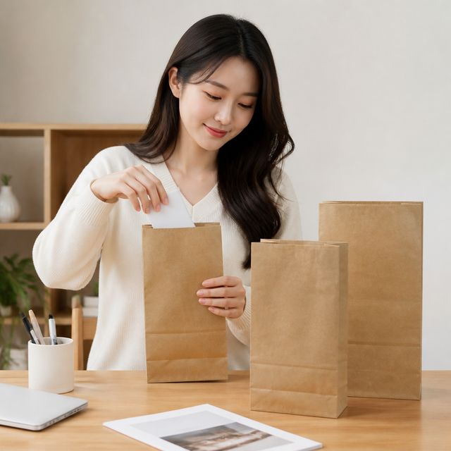 포장지 보관 문서 정리 봉투 크라프트