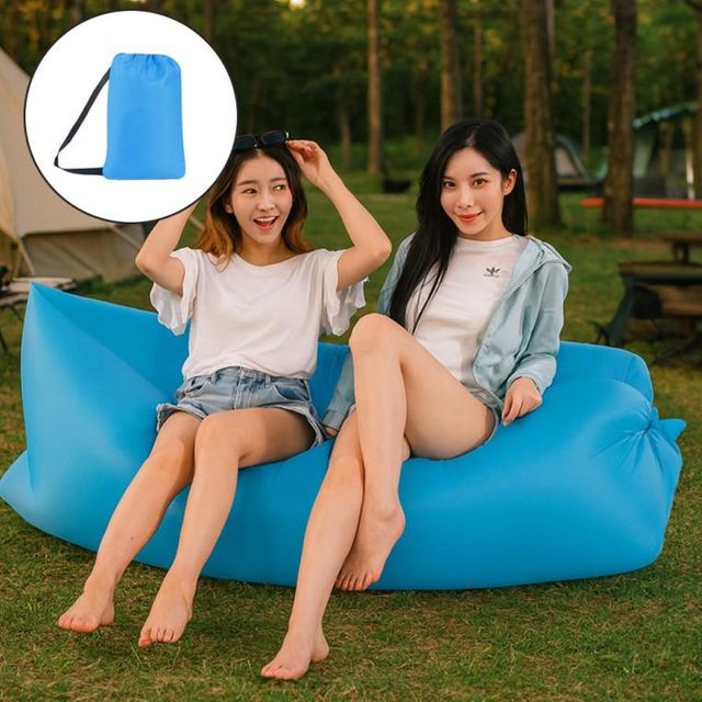빈백 쿠션 아웃도어 실내 해먹의자 1인용 에어소파 캠핑 4컬러 카페야외의자 에어소파 침대 캠핑 1인용