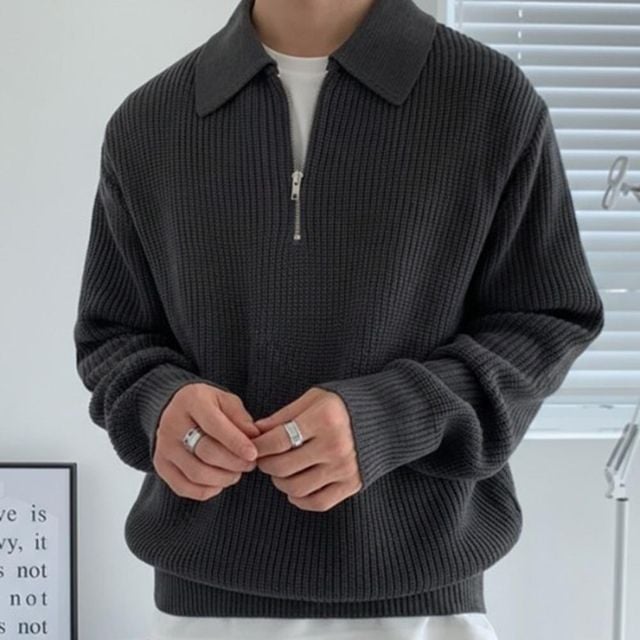 반집업 남자친구 캐쥬얼 신상 가을 스웨터 여름 선물