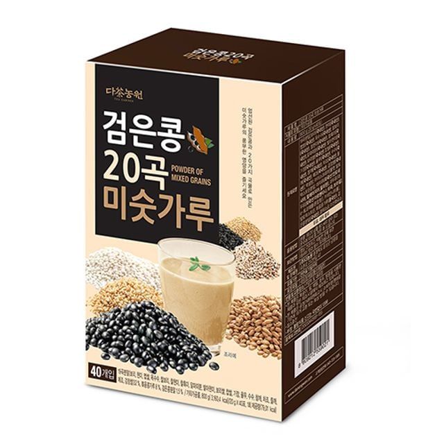 건강 곡물 분말 식품 40포 20곡 혼합 미숫가루 검정콩