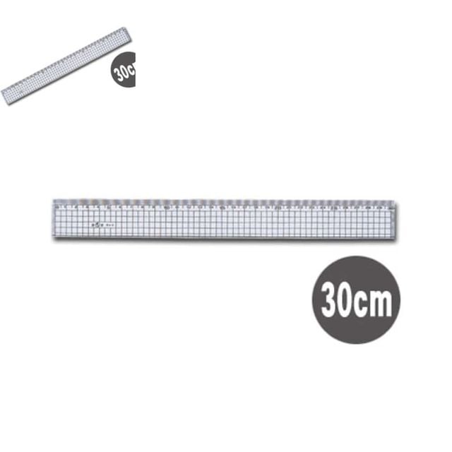 방안직자 30Cm 2mm 커팅자 눈금자 직각자 재단자