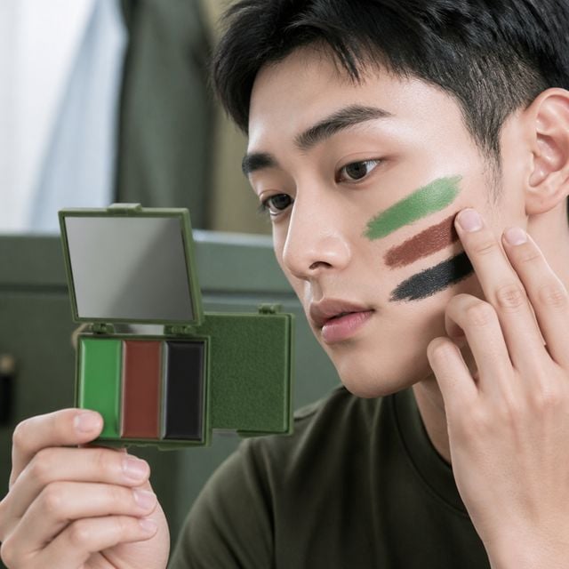 위장크림 훈련소 준비물 병영 생활용품 남성 페이스 크림 - 이미지 1