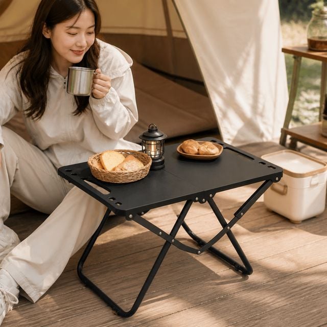 접이식 미니 식탁 차박 캠핑 테이블 야외 피크닉 상판 거치대