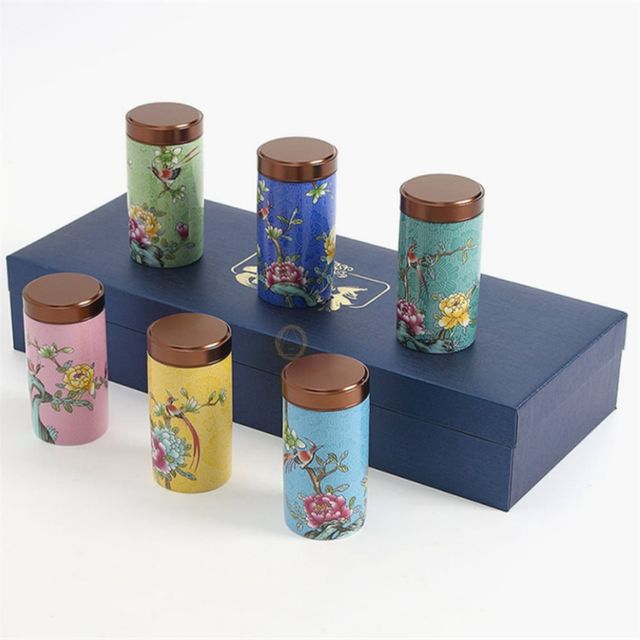 도자기 장식소품함 6p 5x10.5cm 빈티지소품함 소품정리함 보관함액세서리