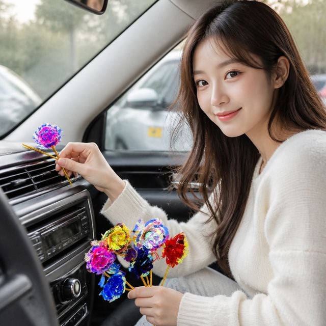 미니 장미 인조꽃 조화 한송이 꽃다발 벽장식 만들기 재료 DIY 용돈 선물