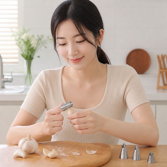 마늘까기 채소손질 엄지칼 스텐 원예 주방도구