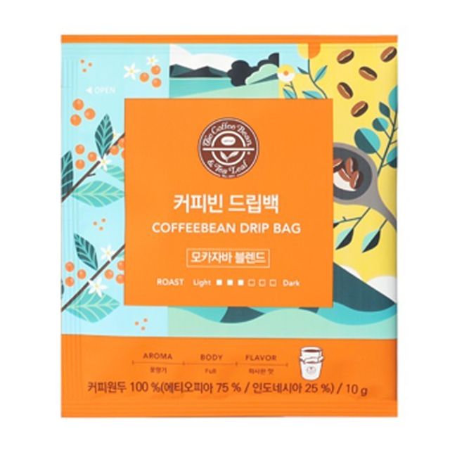 쿨샵 커피빈 드립백 모카자바 블렌드 10g 5T