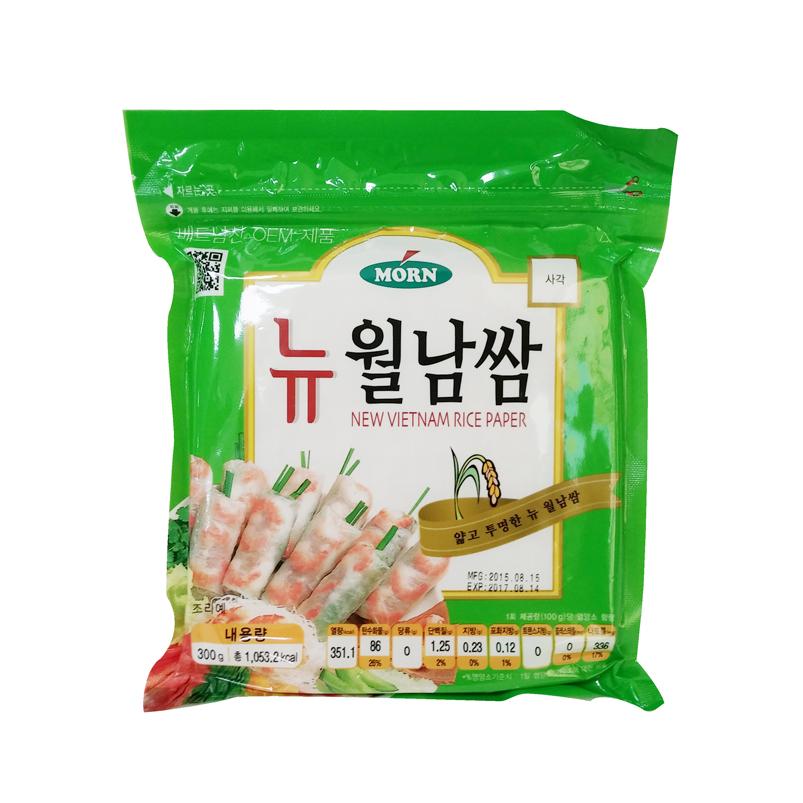 몬 월남쌈 사각 16cm 300g 24개 월남쌈 대용량월남쌈 샤브샤브쌈 식당용월남쌈 업소용월남쌈 식자재월남쌈 라이스페이퍼 대용량라이스페이퍼 식당용라이스페이퍼 업소용라이스페이퍼