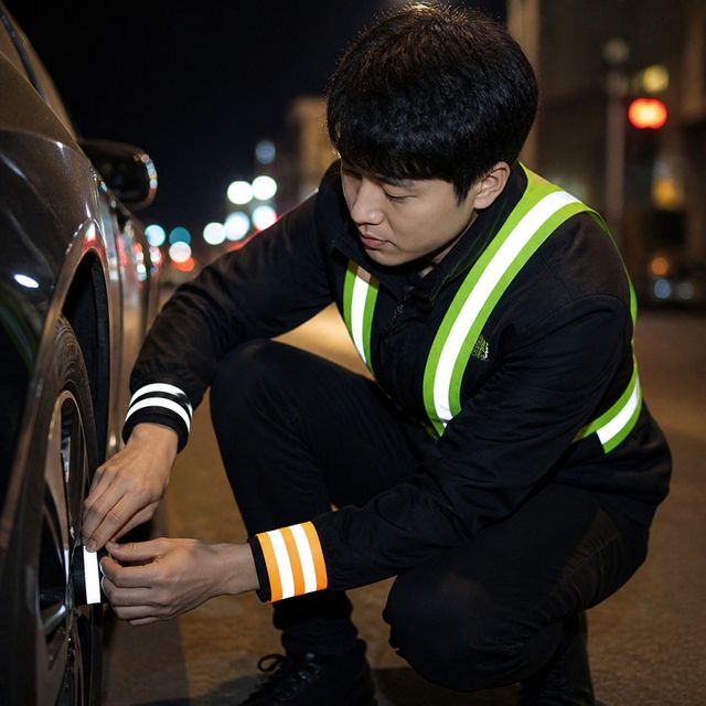 야간 작업용 반사 밴드, 야광 안전 식별 띠 - 이미지 1