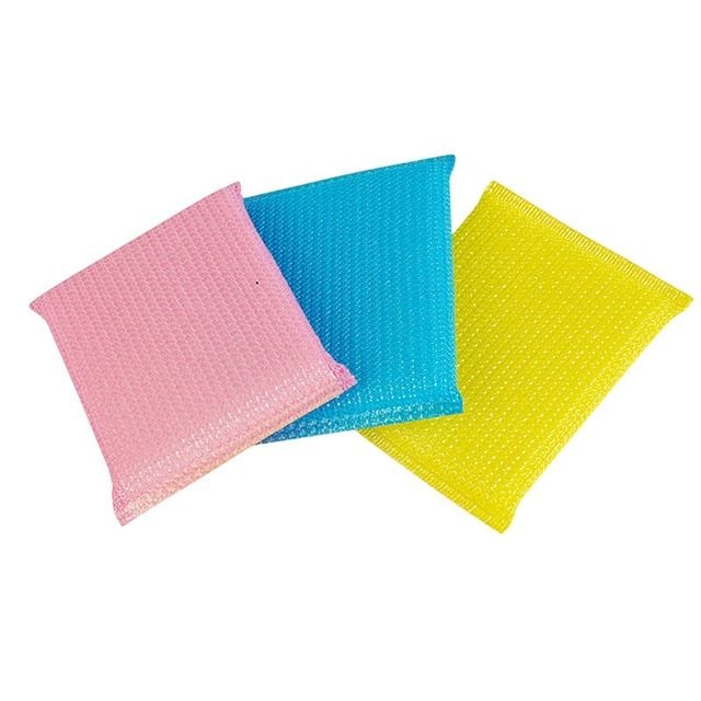 잘닦이는 스펀지수세미 3p x 10개set 화사한 세가지컬러 - 이미지 1