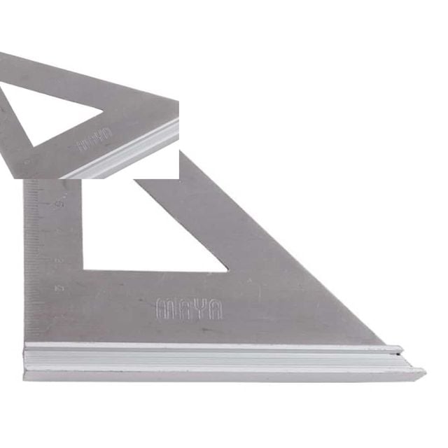 삼각자 100mm 마야 45도자 스피드스퀘어 공사자 목공각자