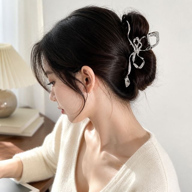 헤어스타일링 집게핀 실버 여자 머리 고정핀 - 이미지 1