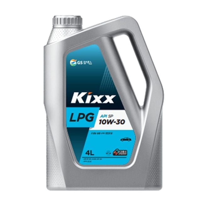 GS칼텍스 킥스 LPG 10W 30 고성능 엔진오일 4L 합성유 자동차용품