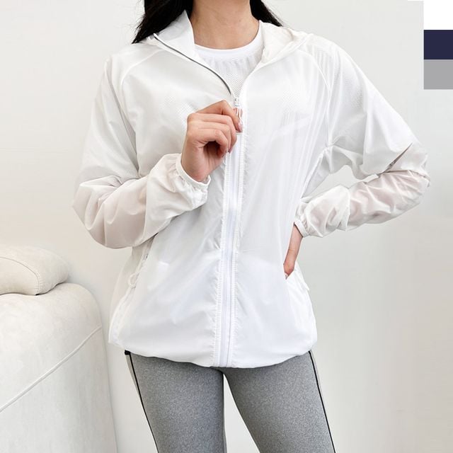 KSS 8569W 남여공용바람막이스트링후드점퍼