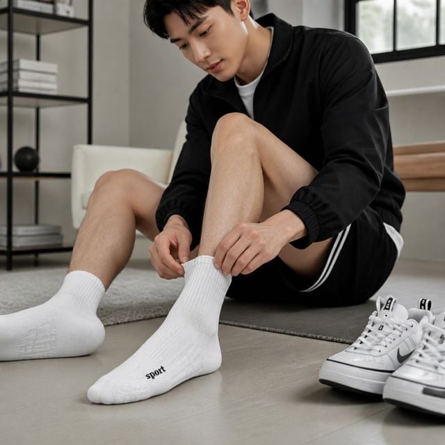쿠션 스포츠 양말 발목 메쉬 러닝 헬스 운동용