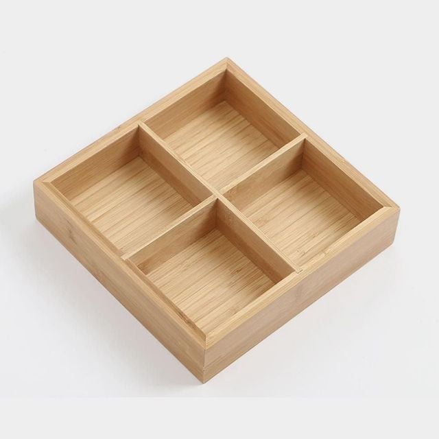 공간박스 대나무 보관함 4칸