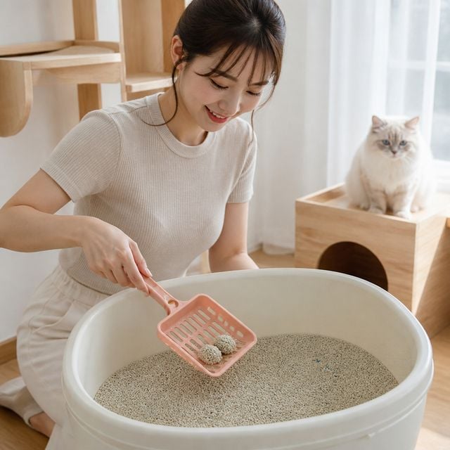 반려묘 화장실 배변 처리 고양이 모래삽 스쿱 도구