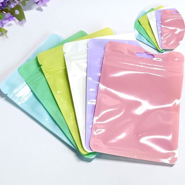 악세사리지퍼백 소분지퍼백 지퍼백 10.5 x 15cm 라임 1p