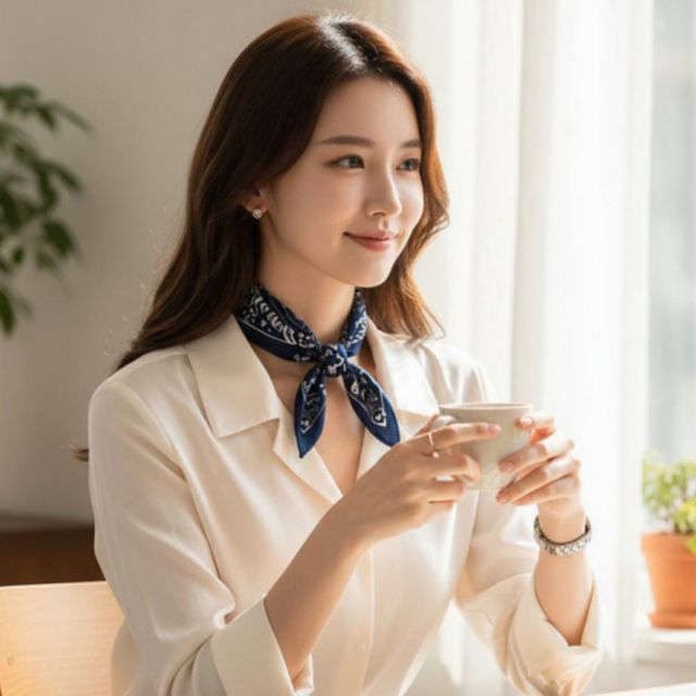 여성 두건 머플러 패션 반다나 멀티 스카프 손수건
