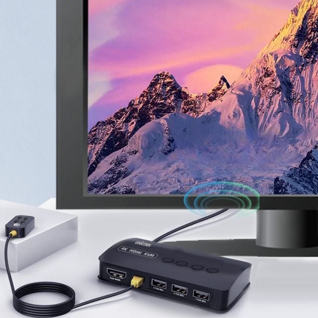 업무용 4 포트 hdmi kvm 스위치 데스크탑 4 포트 kvm