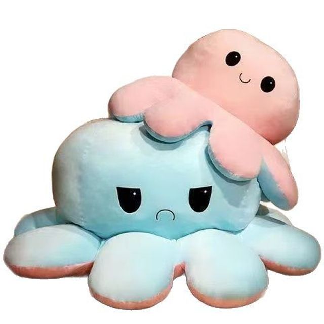 대형 양면 플립 문어 크리 에이 티브 봉제 인형 40cm - 이미지 2