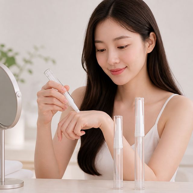 화장품 리필 용기 진공 크림 공병 케이스 보관함 색상 - 이미지 1