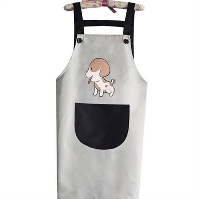 성인용 애견 카페 앞치마 귀여운 강아지 그림 앞치마 반려동물 다용도