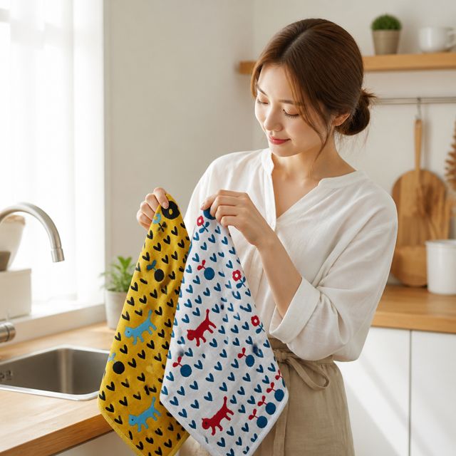 면 행주 주방용 살림 도구 소재 클로스 설거지 정리용품