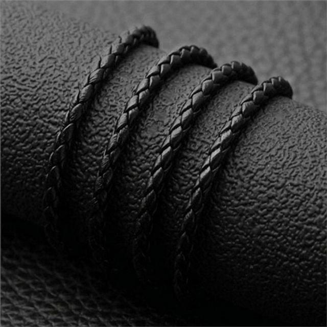 써지컬스틸 목걸이 줄 가죽 레더 목걸이 줄 펜던트줄 스트랩 펜던트 매듭 데일리 기본 합성 피혁