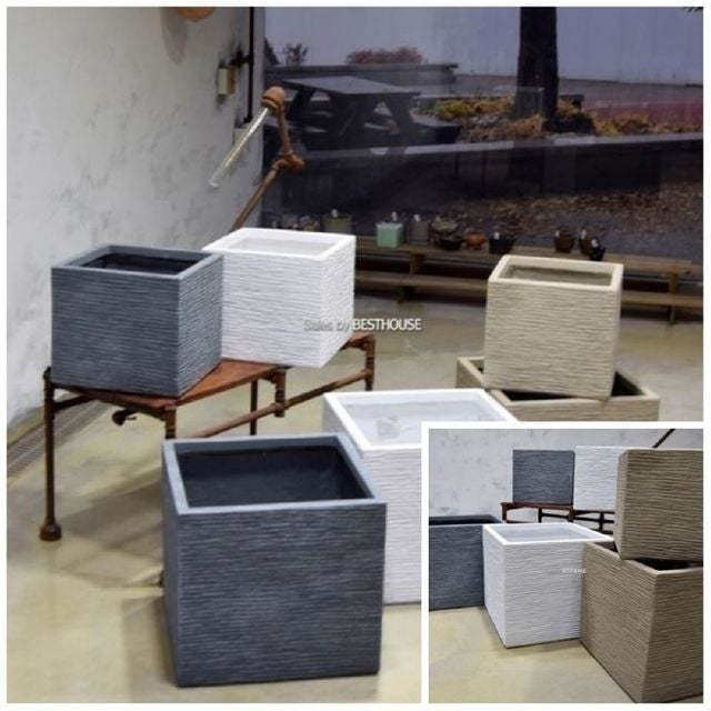 정사각 인테리어화분 소 32x30cm 식물인테리어 인테리어화분바구니 인테리어조화화분 인테리어장식품화분