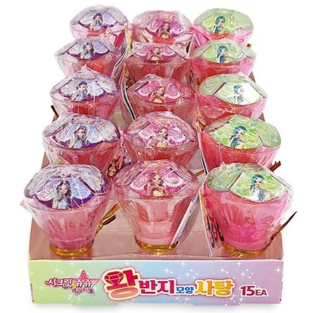 시크릿쥬쥬 왕반지모양 캔디 사탕 6g X 15개입 90g