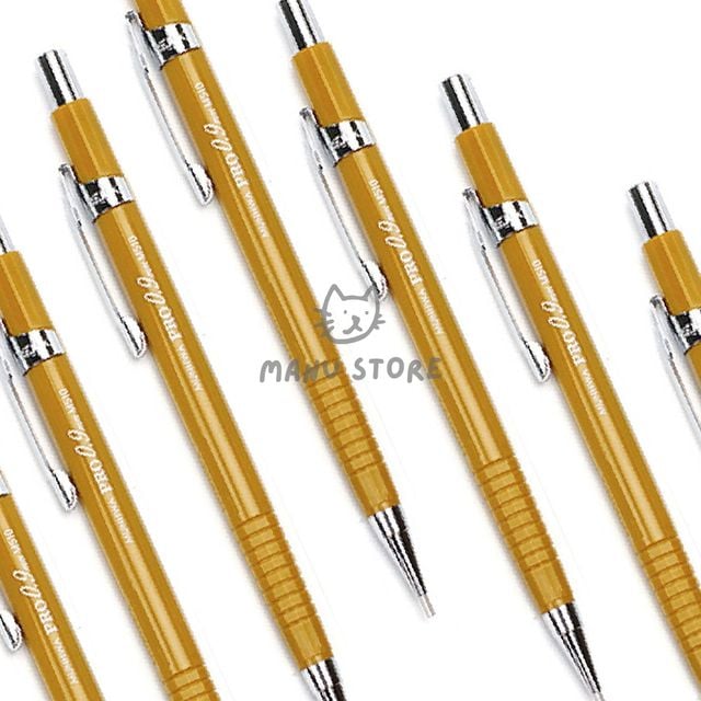볼펜판촉 샤프펜 0.9mm 제도샤프 PRO 12개입 황색