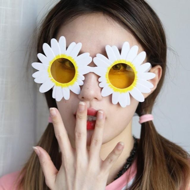 꽃 데이지 선글라스 파티 인싸 소품 웃긴 안경 개성있는 유니크한