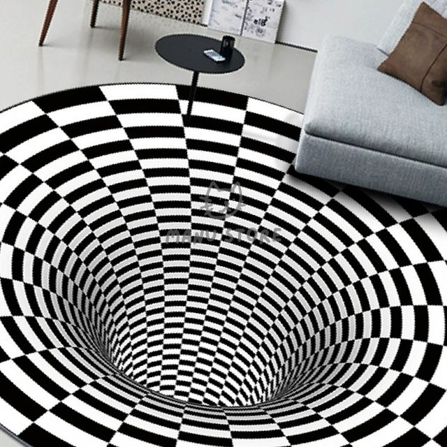 부엌매트 욕실앞매트 3D 입체 착시매트 100cm